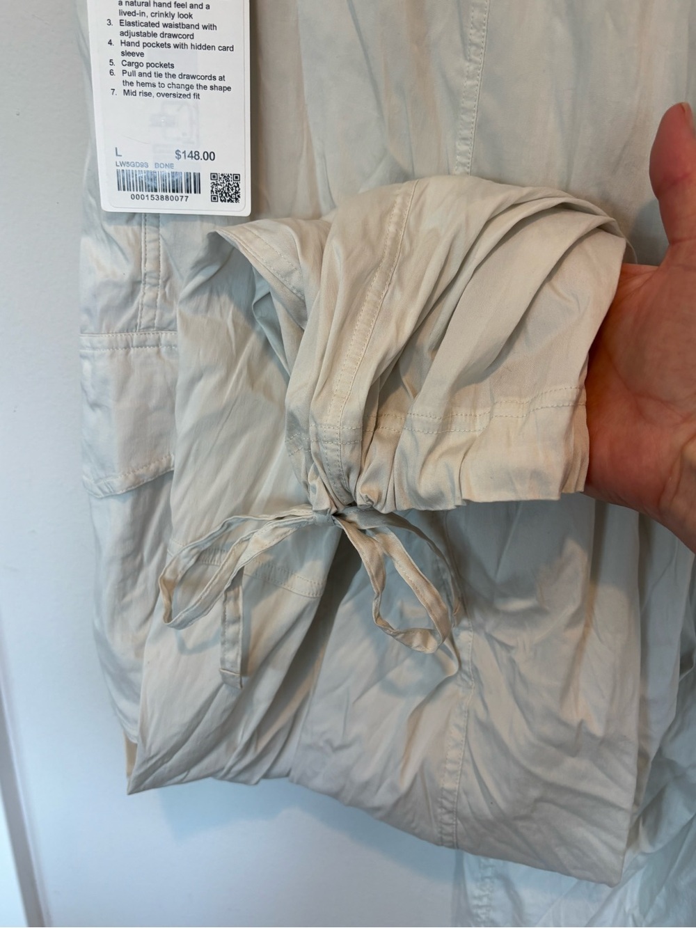 lululemon athletica Lightweight Adjustable MR Cargo Pants in Off-White - Picture 7 of 7